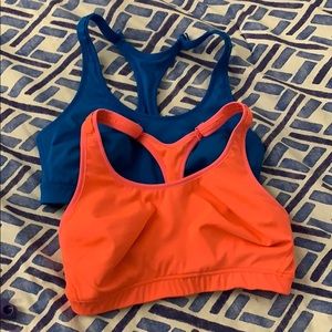 Set of two high impact sports bras 34d